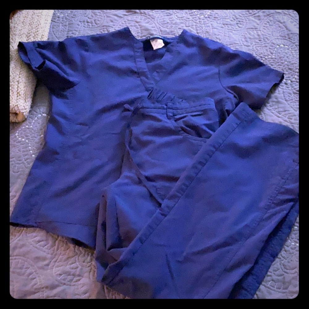 XS navy blue scrubs